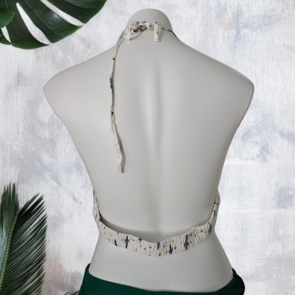 New without Tags Forever21 Cactus Halter Cropped Top - Picture 2 of 3